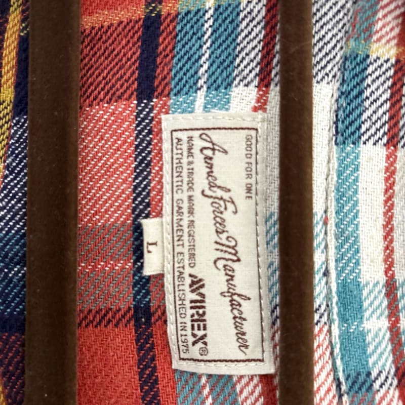 Avirex Flannel Check Shirt Multi-Color M