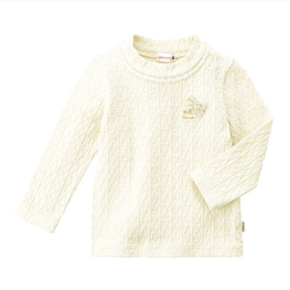 Used Mikihouse Jumper Skirt & Cable Knit Long Sleeve T-Shirt Set 80