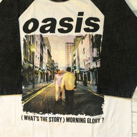 Oasis Morning Glory L Raglan Band T-Shirt White