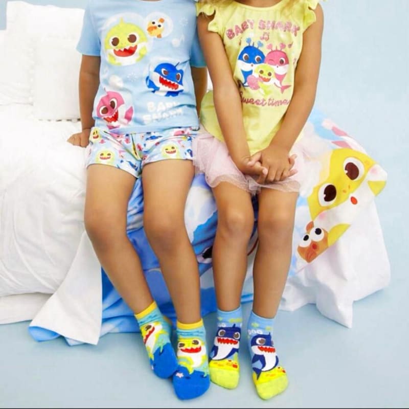 New Baby Shark Socks Pinkits 15~19cm Kids