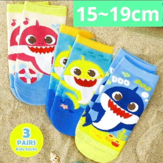 New Baby Shark Socks Pinkits 15~19cm Kids