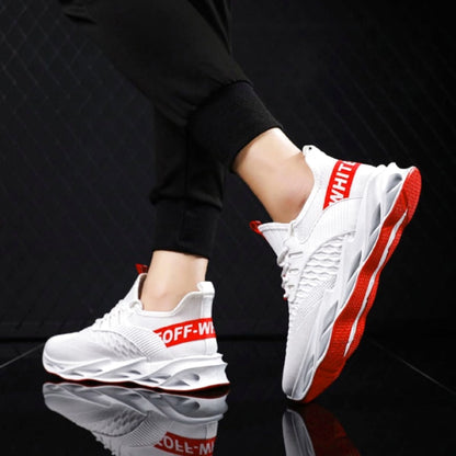 Men's White Sneakers 27cm Breathable Cushioning