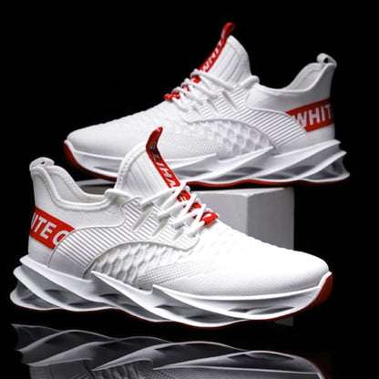 Men's White Sneakers 27cm Breathable Cushioning