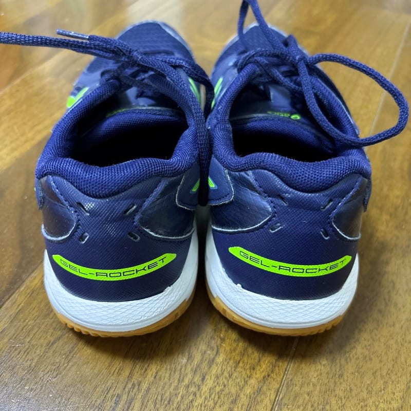 Asics Volleyball Shoes Navy Fluorescent Yellow