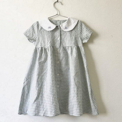 Birthday Gingham Check Dress 110cm
