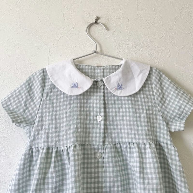 Birthday Gingham Check Dress 110cm