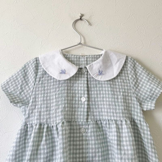 Birthday Gingham Check Dress 110cm
