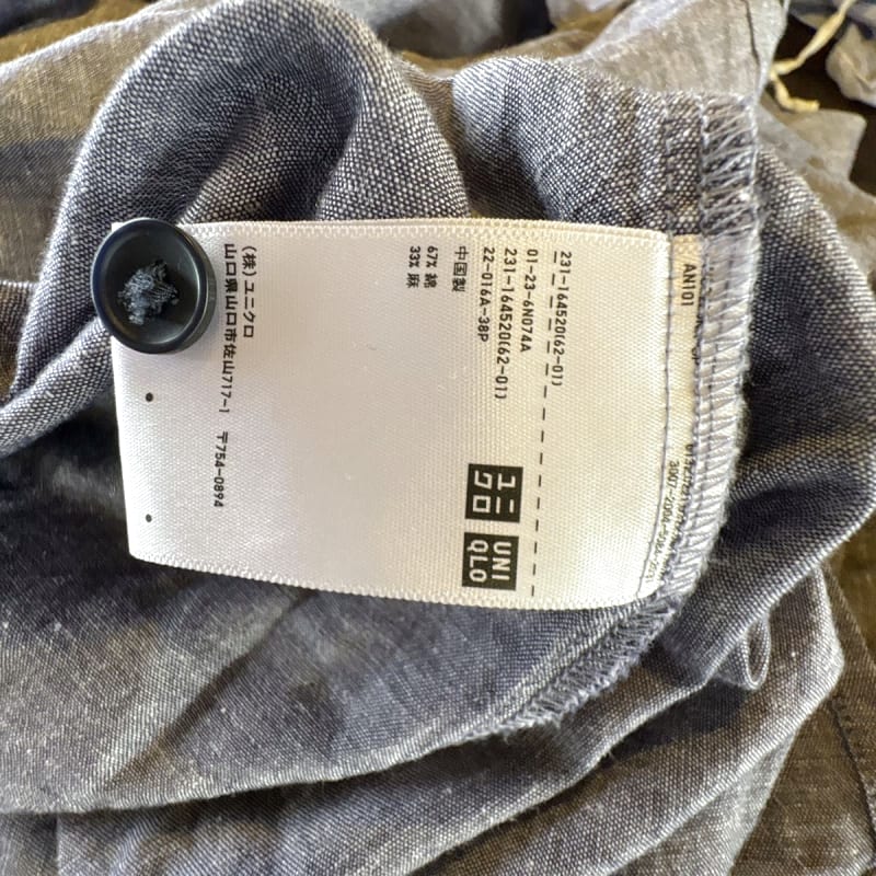 Uniqlo Cotton Linen Long Shirt Dress