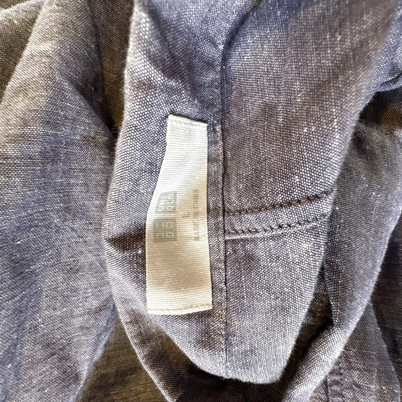 Uniqlo Cotton Linen Long Shirt Dress