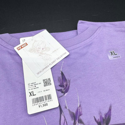 Uniqlo UT Skull Panda T-Shirt M Purple