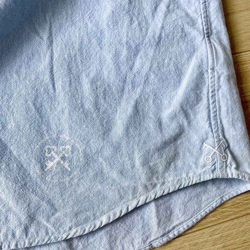 Uniform Experiment Long Sleeve Shirt Gray Light Blue M