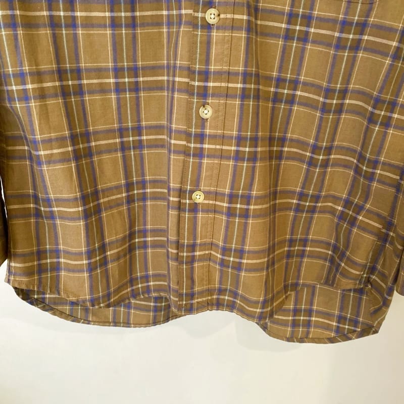 The North Face Men's Long Sleeve Check Shirt L Brown 70's