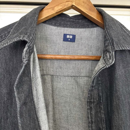 Uniqlo Denim Overshirt Black M
