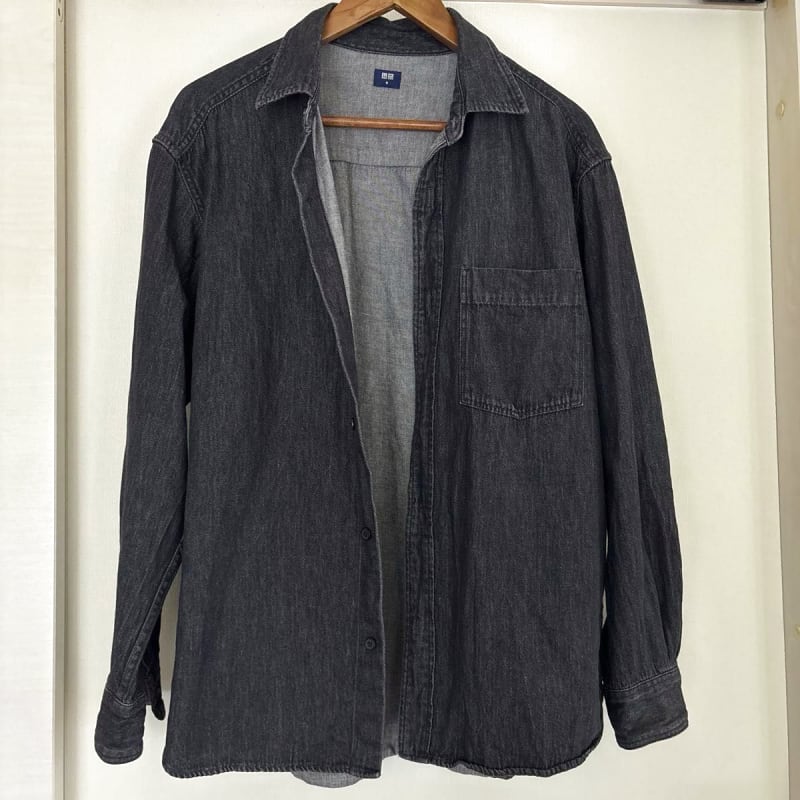 Uniqlo Denim Overshirt Black M