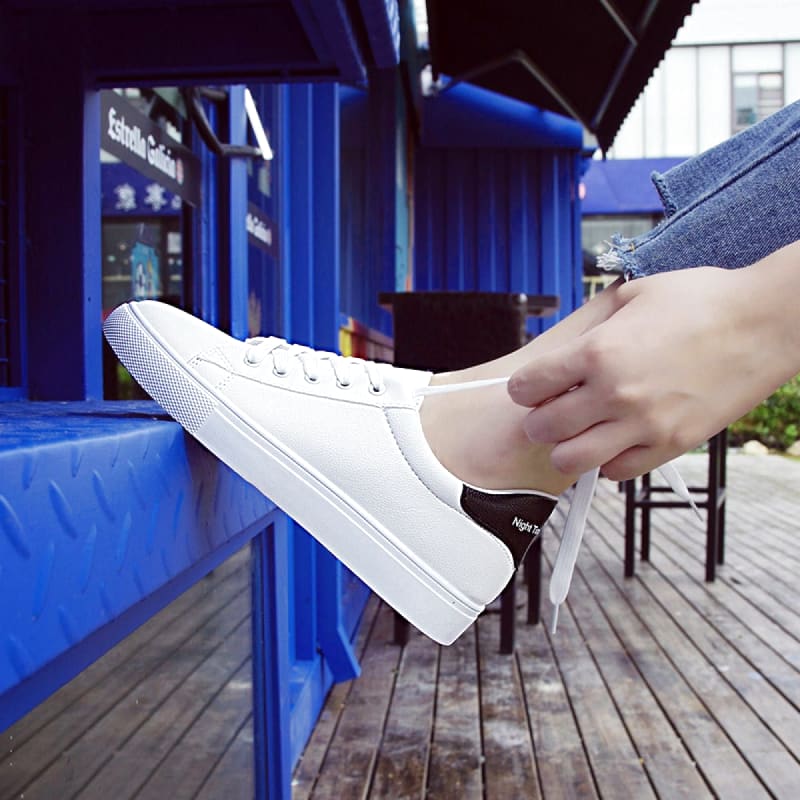 Low-Cut Sneakers 24.5cm Women's White Black