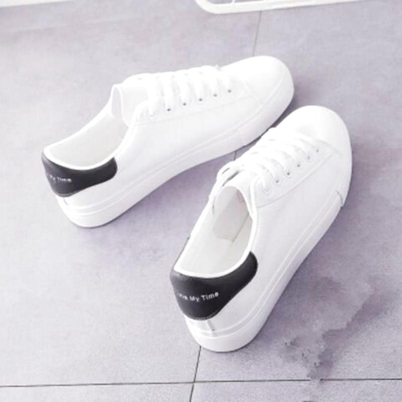 Low-Cut Sneakers 24.5cm Women's White Black