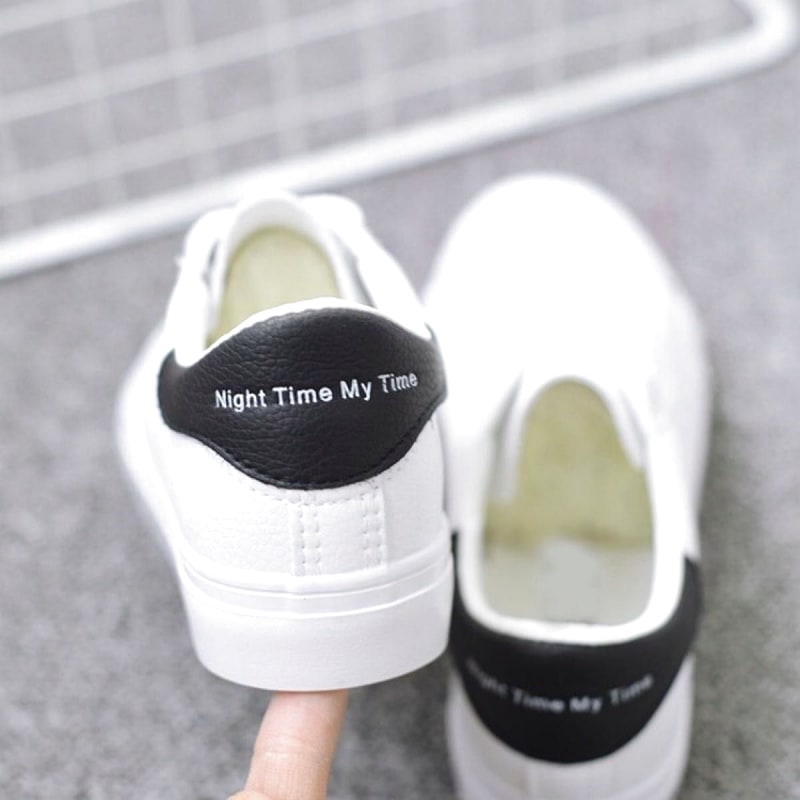 Low-Cut Sneakers 24.5cm Women's White Black