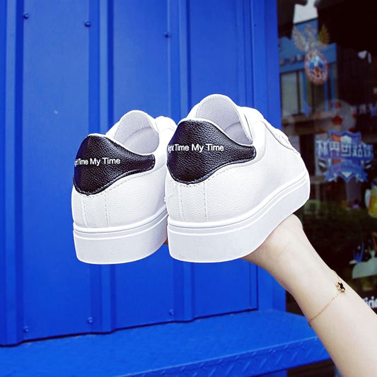 Low-Cut Sneakers 24.5cm Women's White Black