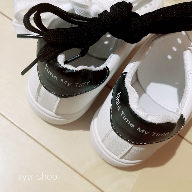 Low-Cut Sneakers 24.5cm Women's White Black