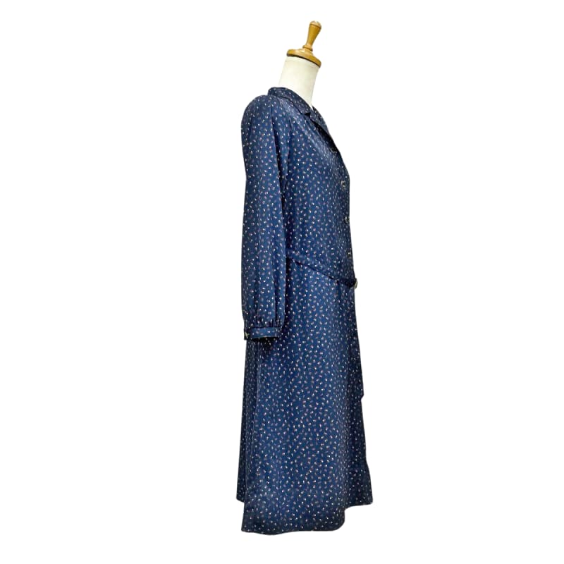 Showa Retro Long Sleeve Shirt Dress Size 9 Vintage