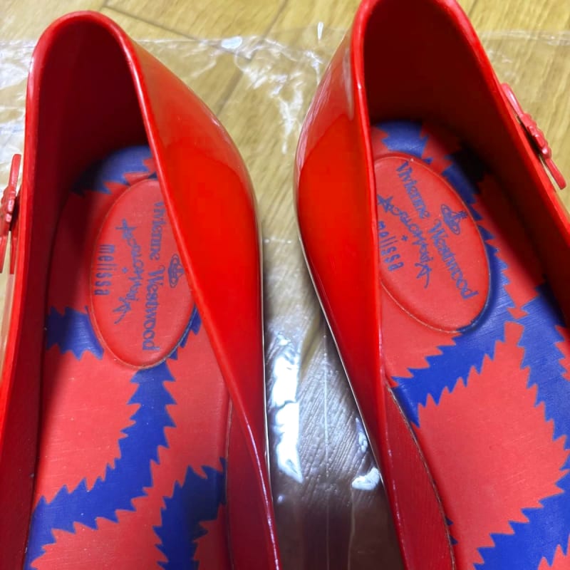 Vivienne Westwood Melissa Ballet Flats Red 24cm