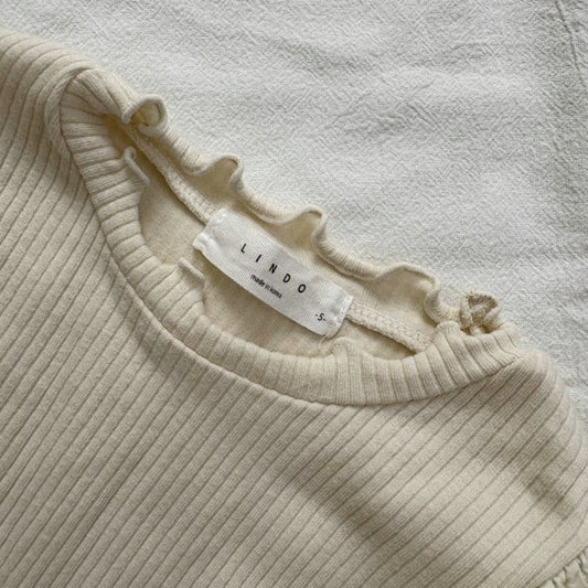 LINDO Korean Kids Frill Long Sleeve T-Shirt Size 5