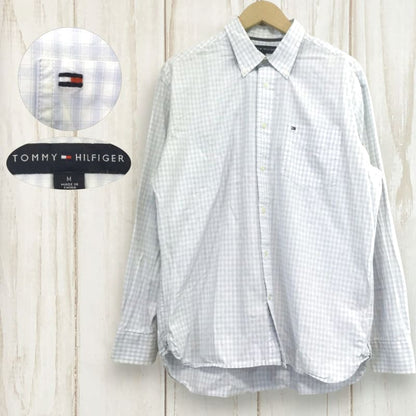 Tommy Hilfiger Check Long Sleeve Shirt Light Blue M