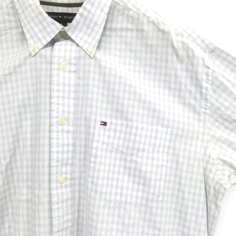 Tommy Hilfiger Check Long Sleeve Shirt Light Blue M