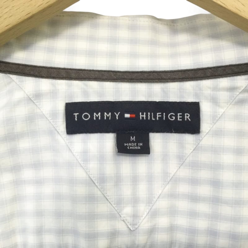 Tommy Hilfiger Check Long Sleeve Shirt Light Blue M