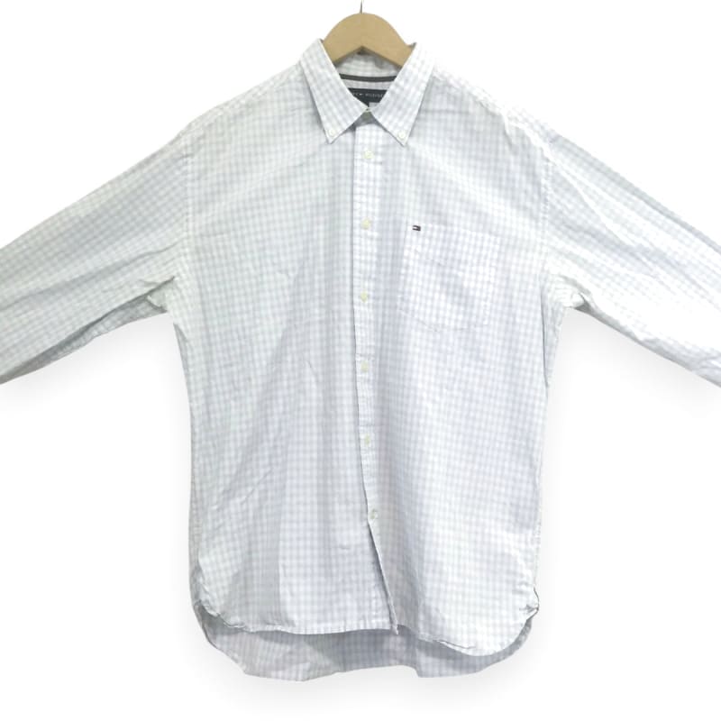 Tommy Hilfiger Check Long Sleeve Shirt Light Blue M