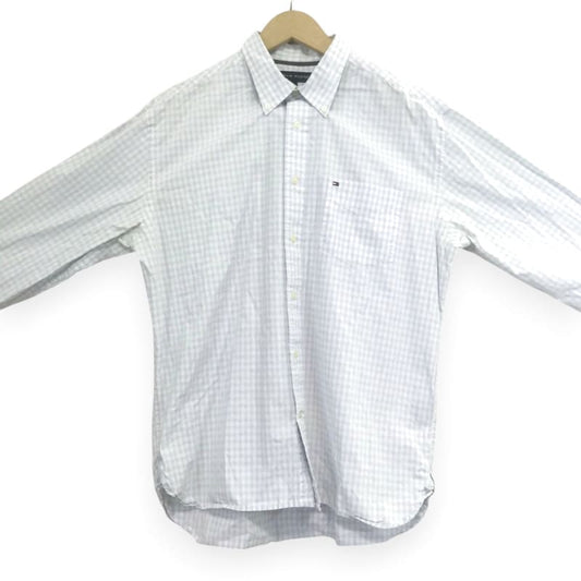 Tommy Hilfiger Check Long Sleeve Shirt Light Blue M