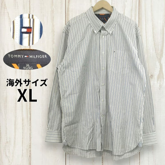 Tommy Hilfiger Multi Stripe Long Sleeve Shirt XL