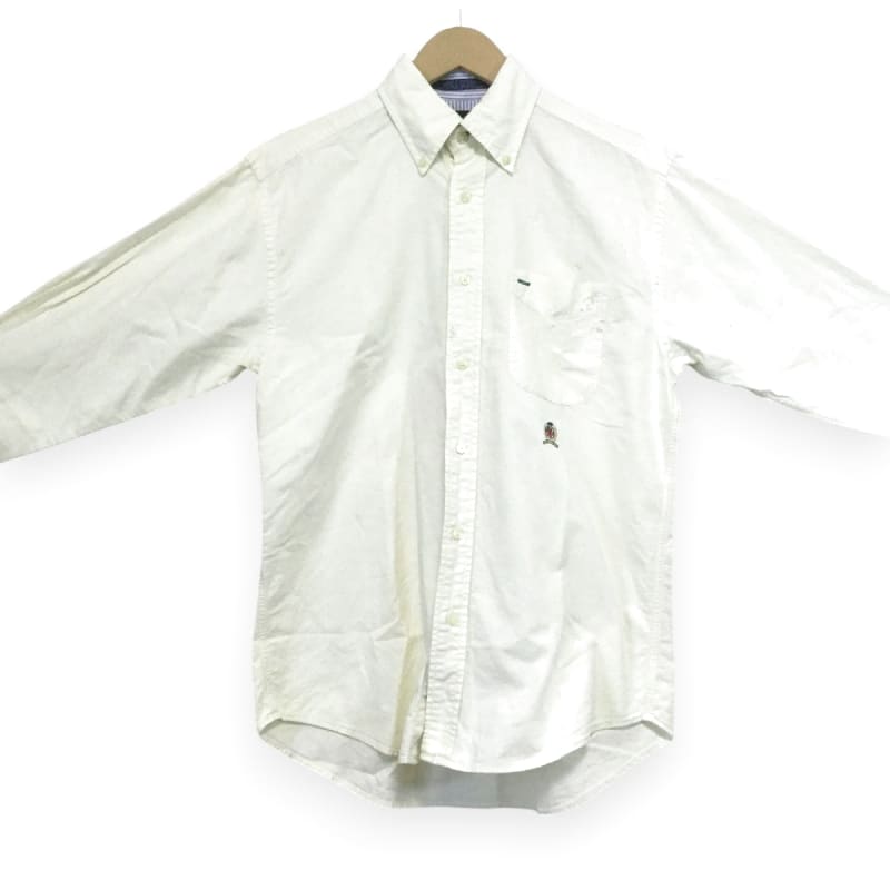 Tommy Hilfiger Long Sleeve Button Down Shirt Yellow Size M