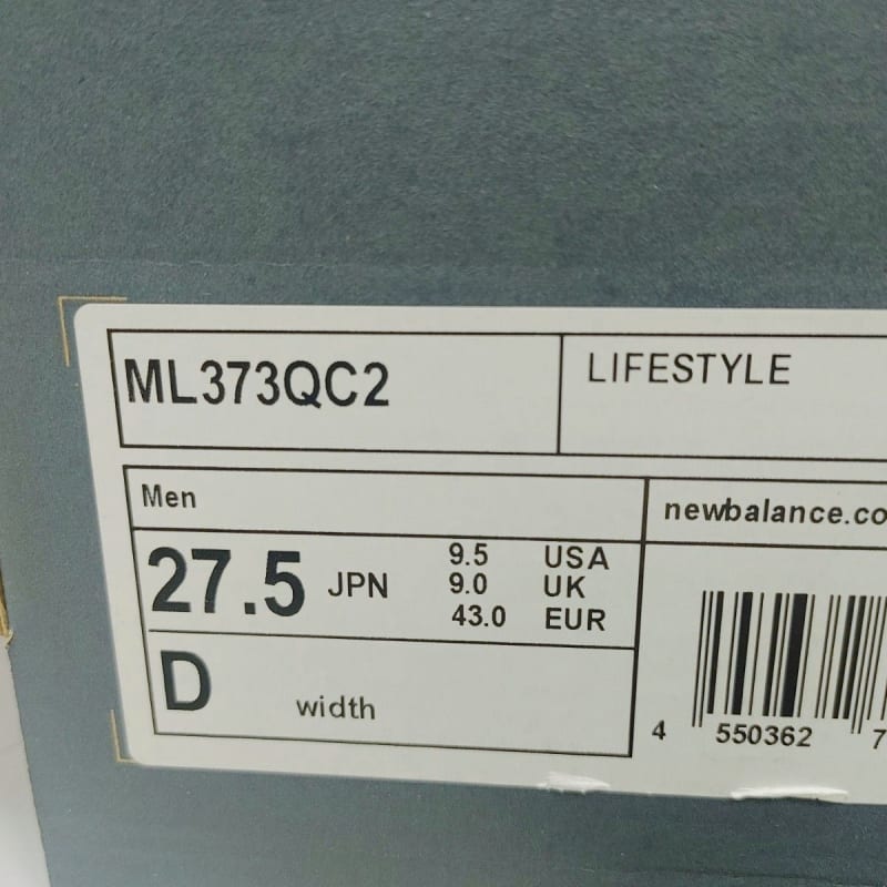 New Balance ML373QC2 27.5cm New Men's Sneakers