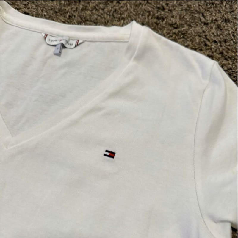 Tommy Hilfiger S T-Shirt White Short Sleeve Top