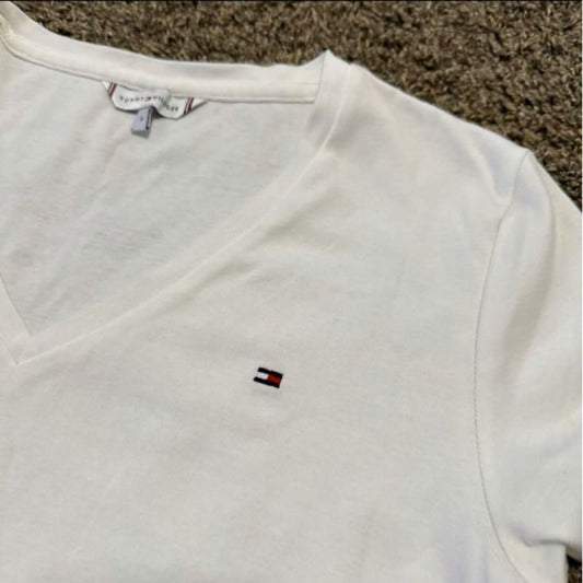 Tommy Hilfiger S T-Shirt White Short Sleeve Top