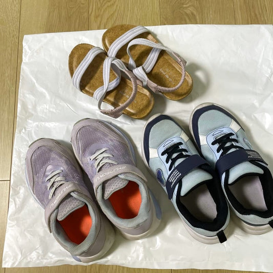Children's Sandals 21cm & Shunsoku Sneakers 21.5cm Set of 3