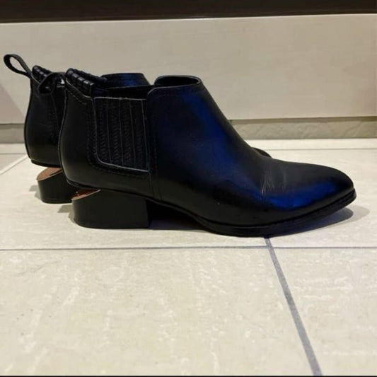 Alexander Wang Black Leather Ankle Boots