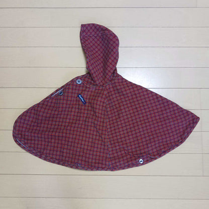 Familiar Baby Poncho Cape Red Check