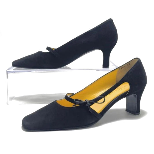GINZA Kanematsu Pumps 23cm Black Suede