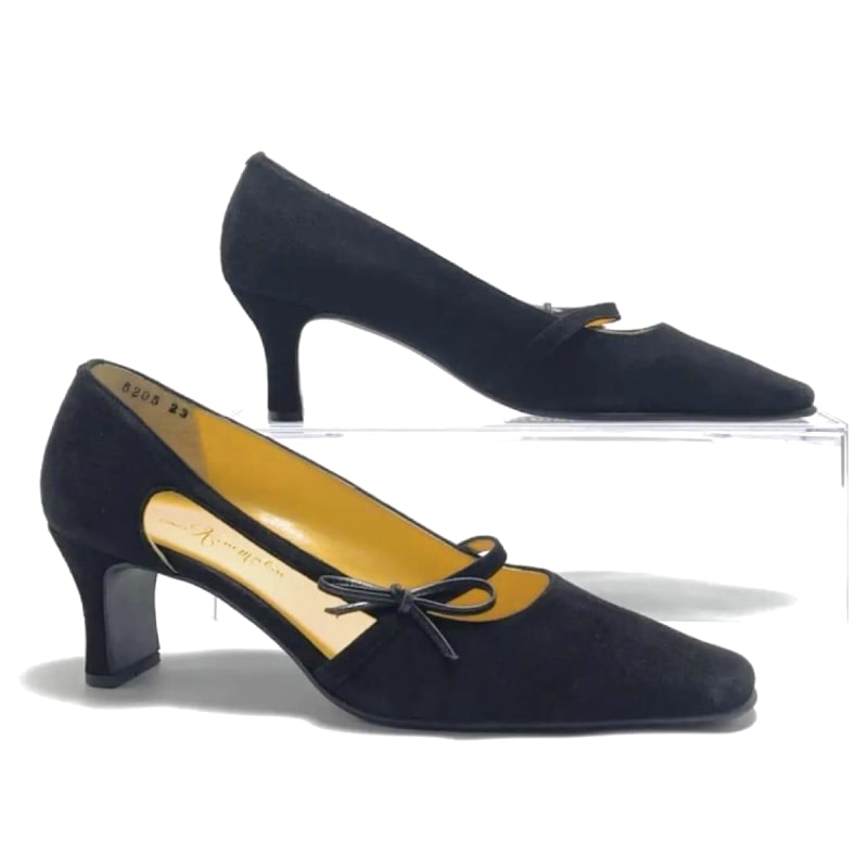 GINZA Kanematsu Pumps 23cm Black Suede