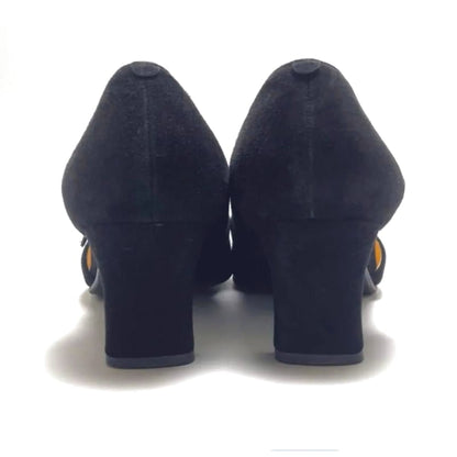GINZA Kanematsu Pumps 23cm Black Suede