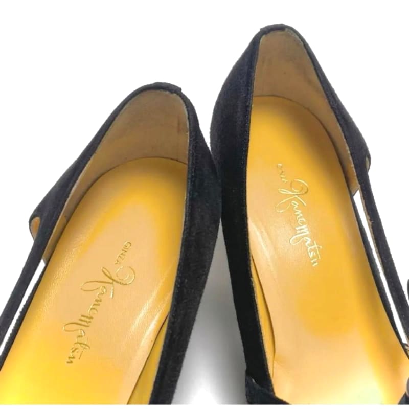 GINZA Kanematsu Pumps 23cm Black Suede