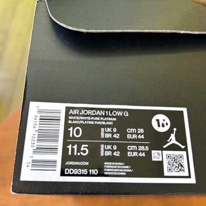 Nike Air Jordan 1 Golf 'White Crocodile' US10