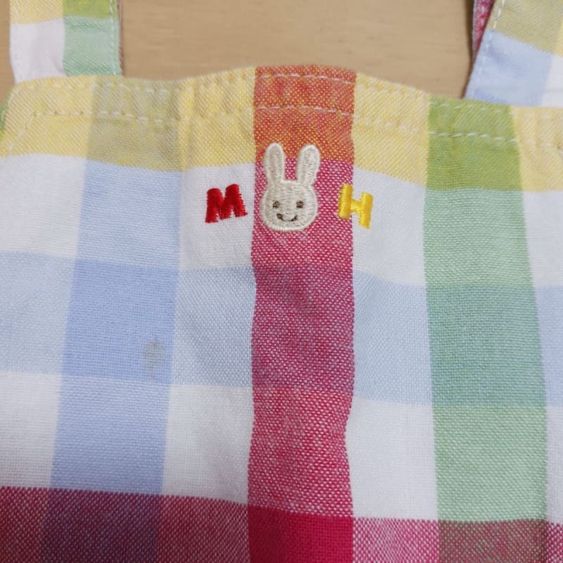 Miki House Checkered Overalls 80cm Multicolor