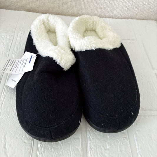 Warm Washable Room Shoes Black