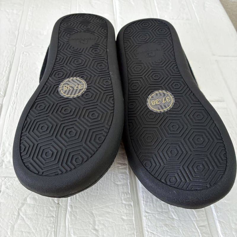 Warm Washable Room Shoes Black