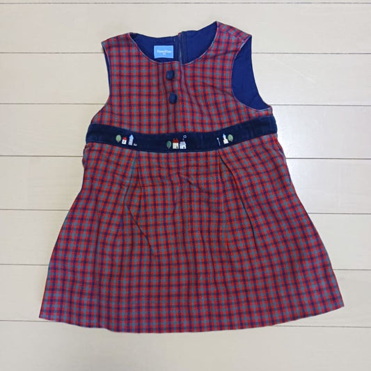 Familiar Checkered Dress 90cm