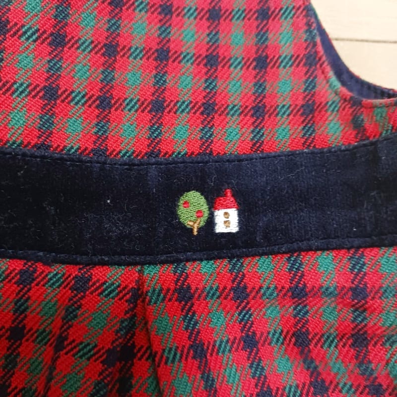 Familiar Checkered Dress 90cm