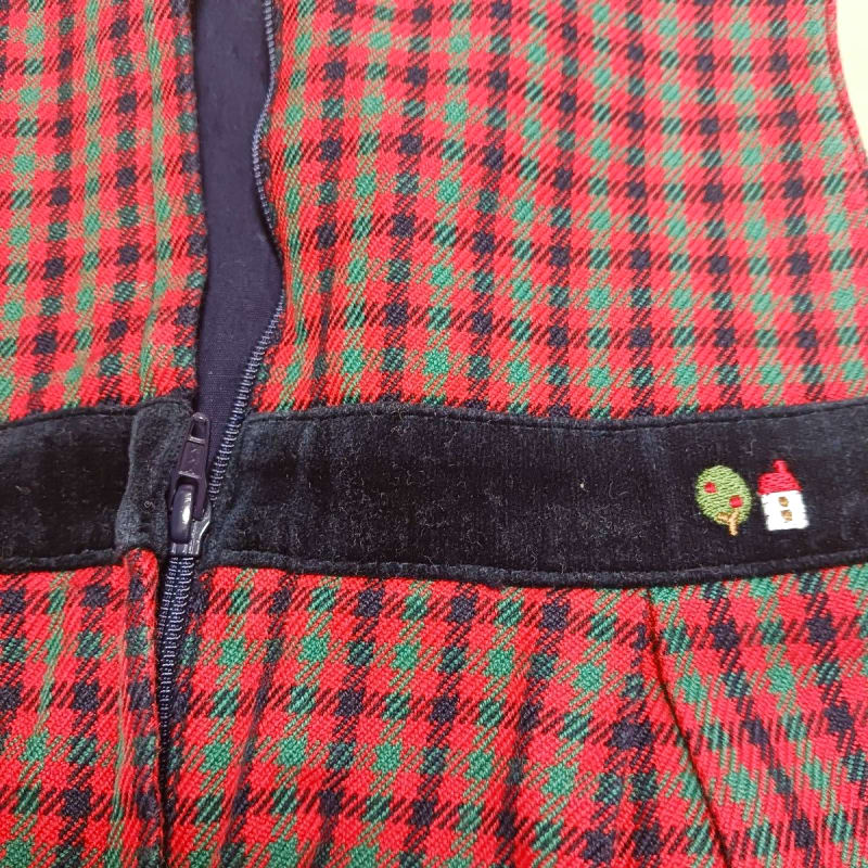 Familiar Checkered Dress 90cm